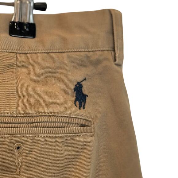 Polo Ralph Lauren Preston Pants Mens 34x30 Khaki Cotton Chino Straight Preppy - Picture 11 of 16